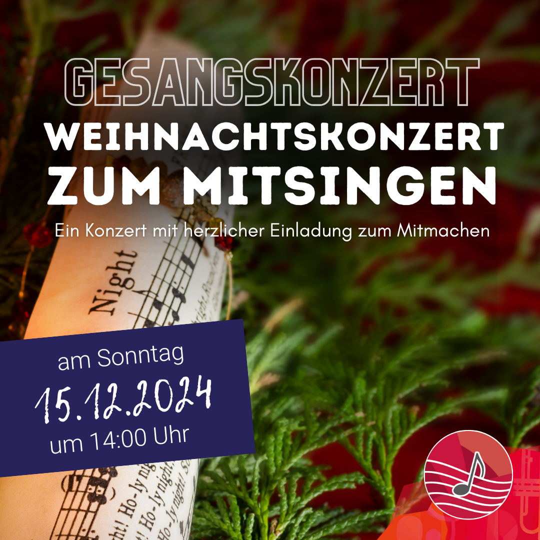 Weihnachtskonzert zum Mitsingen